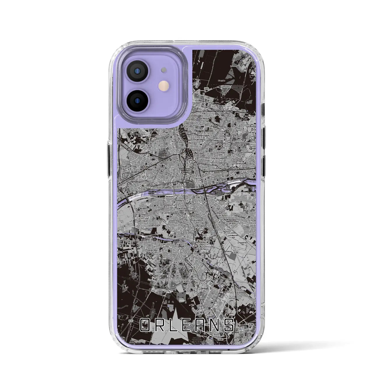 【オルレアン(フランス)】地図柄iPhoneケース(MagSafeタイプ)