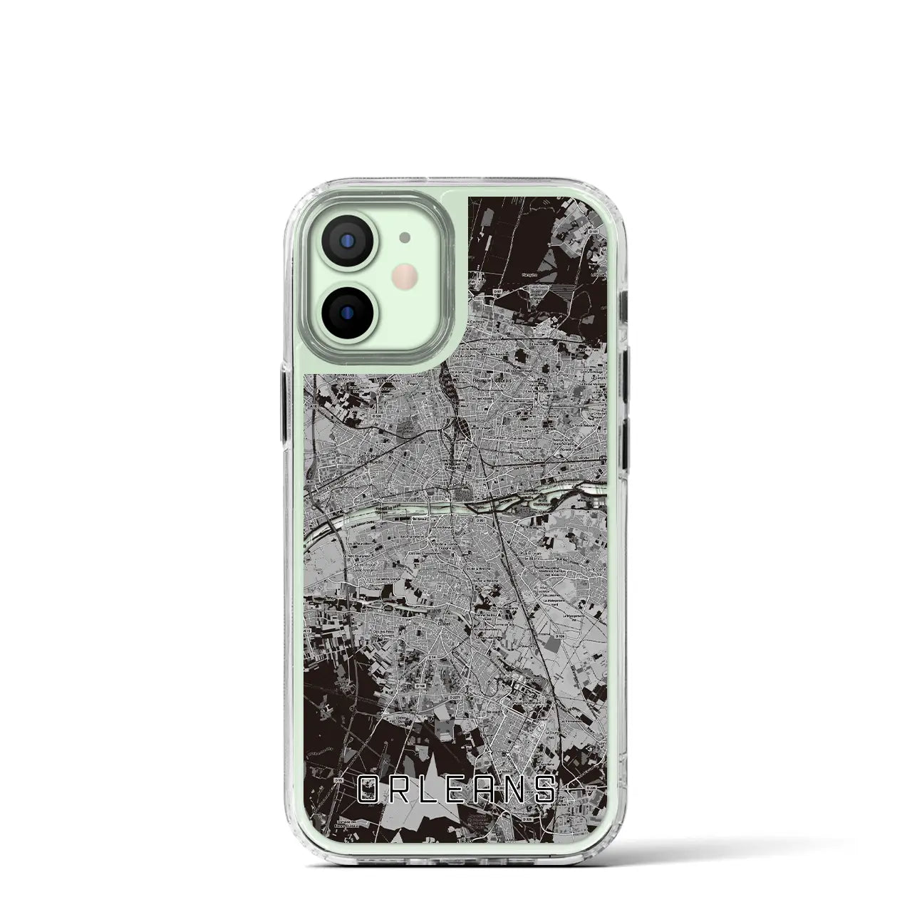 【オルレアン(フランス)】地図柄iPhoneケース(MagSafeタイプ)