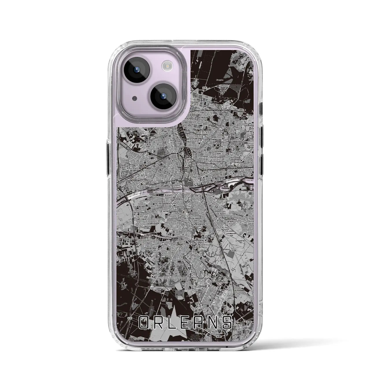 【オルレアン(フランス)】地図柄iPhoneケース(MagSafeタイプ)