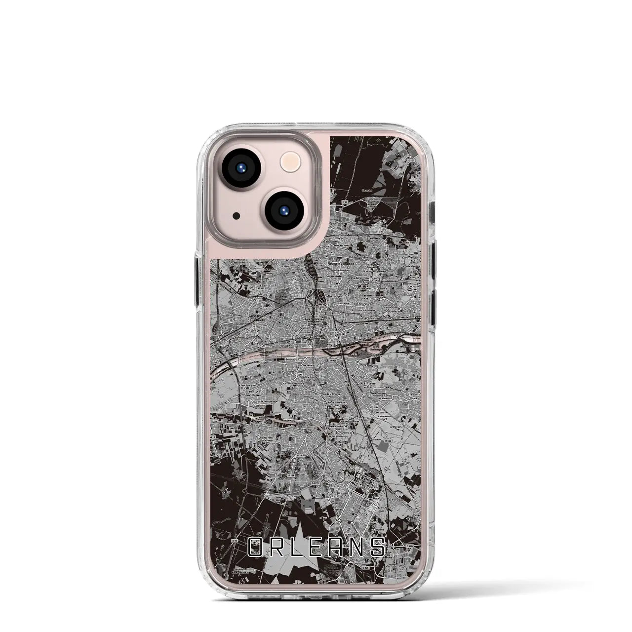 【オルレアン(フランス)】地図柄iPhoneケース(MagSafeタイプ)