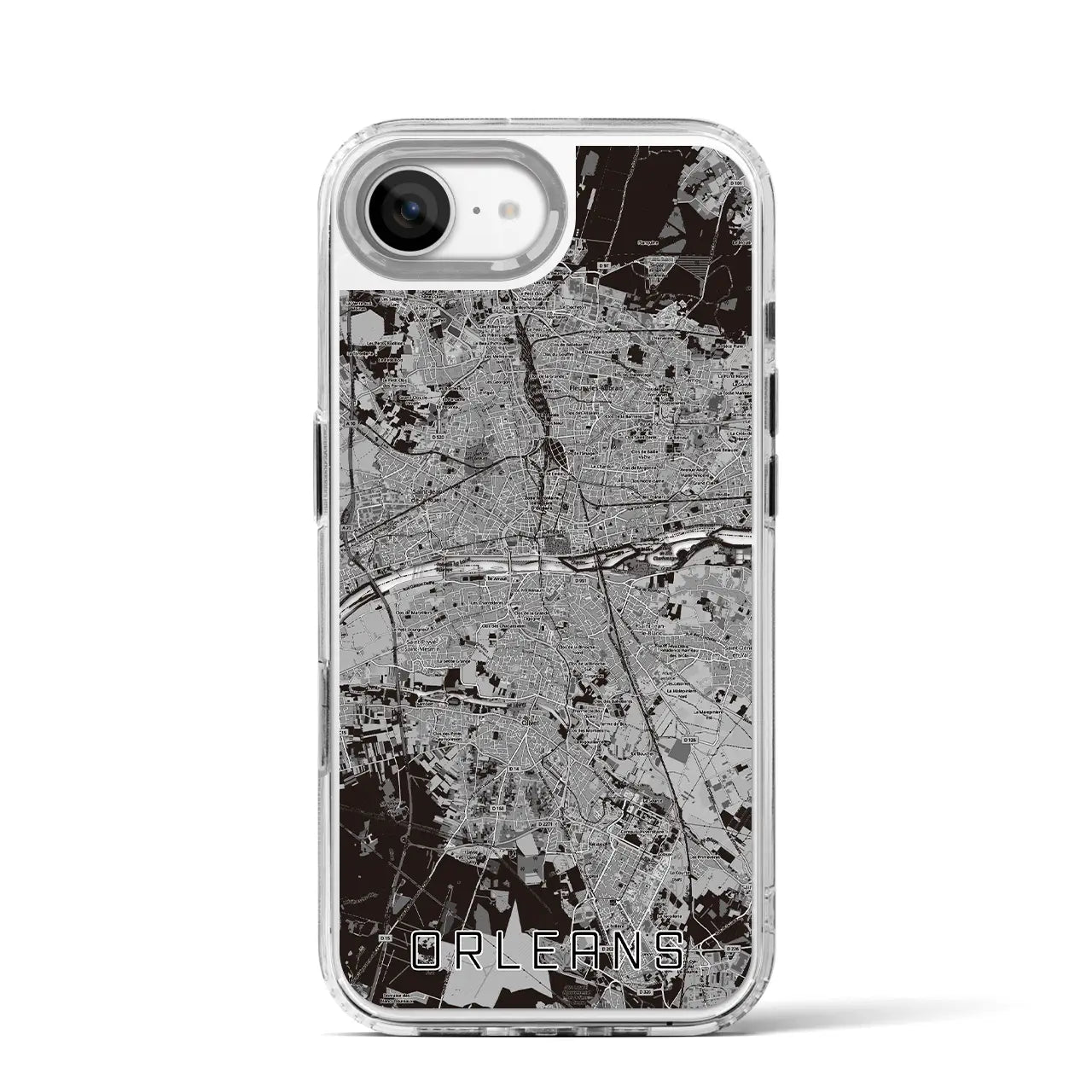 【オルレアン(フランス)】地図柄iPhoneケース(MagSafeタイプ)
