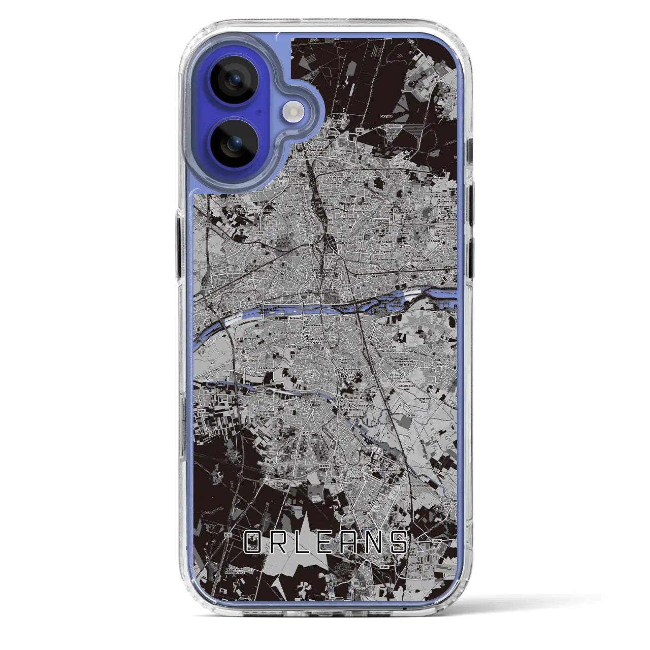 【オルレアン(フランス)】地図柄iPhoneケース(MagSafeタイプ)