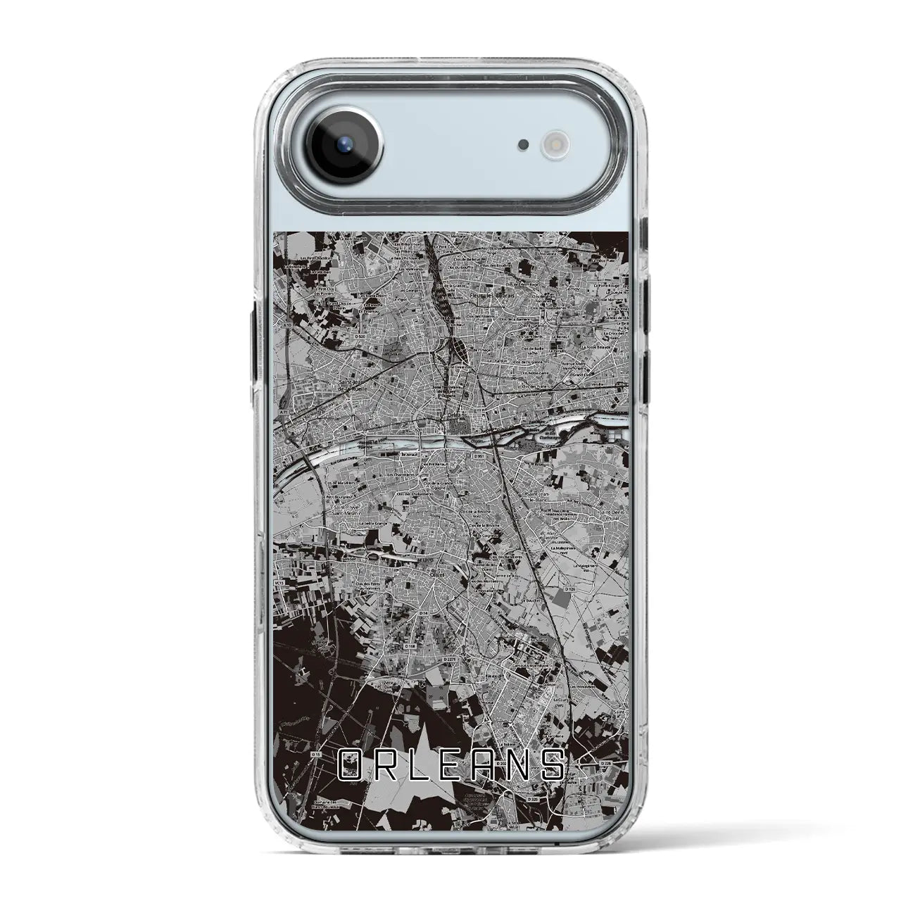 【オルレアン(フランス)】地図柄iPhoneケース(MagSafeタイプ)