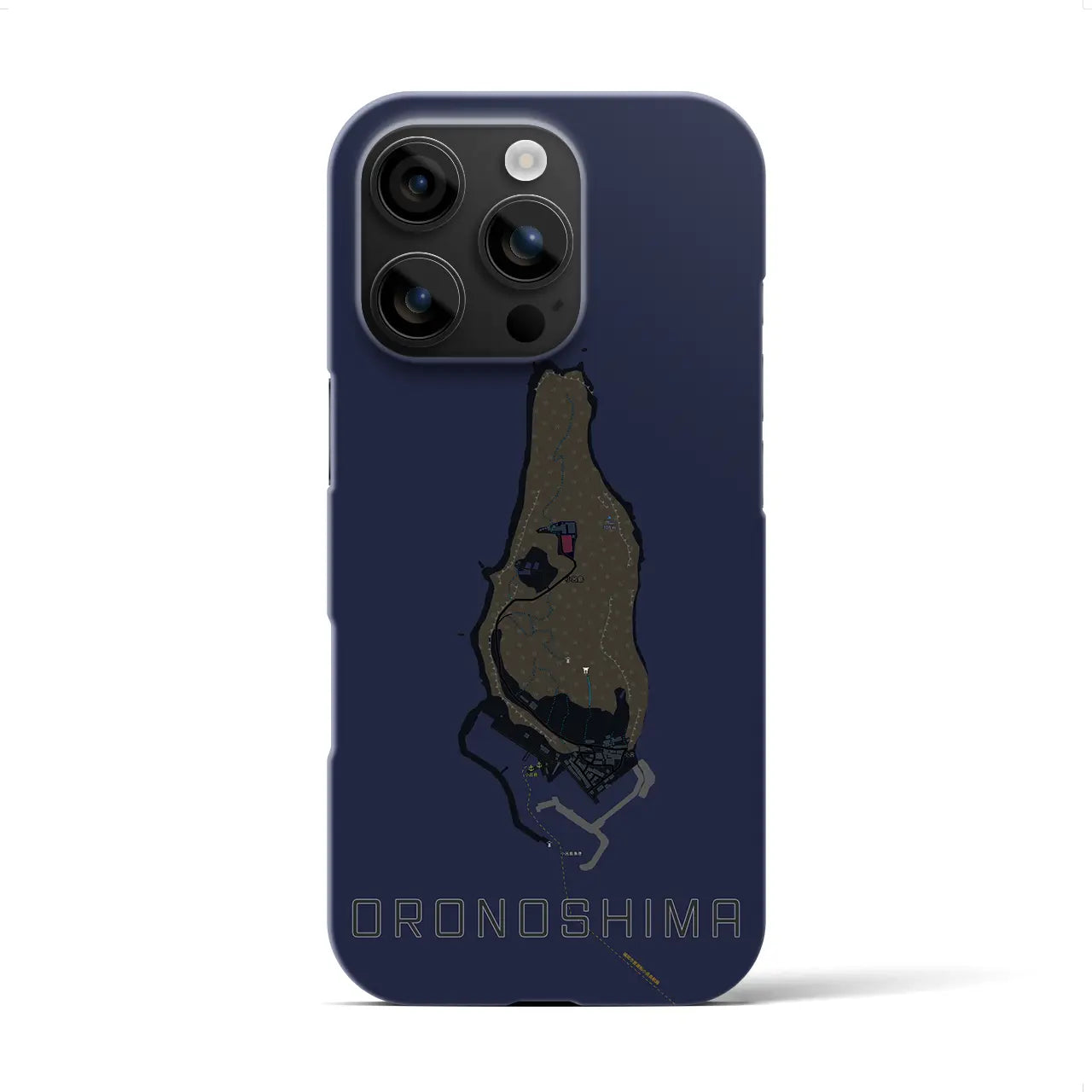 【小呂島(福岡県)】地図柄iPhoneケース(バックカバータイプ)