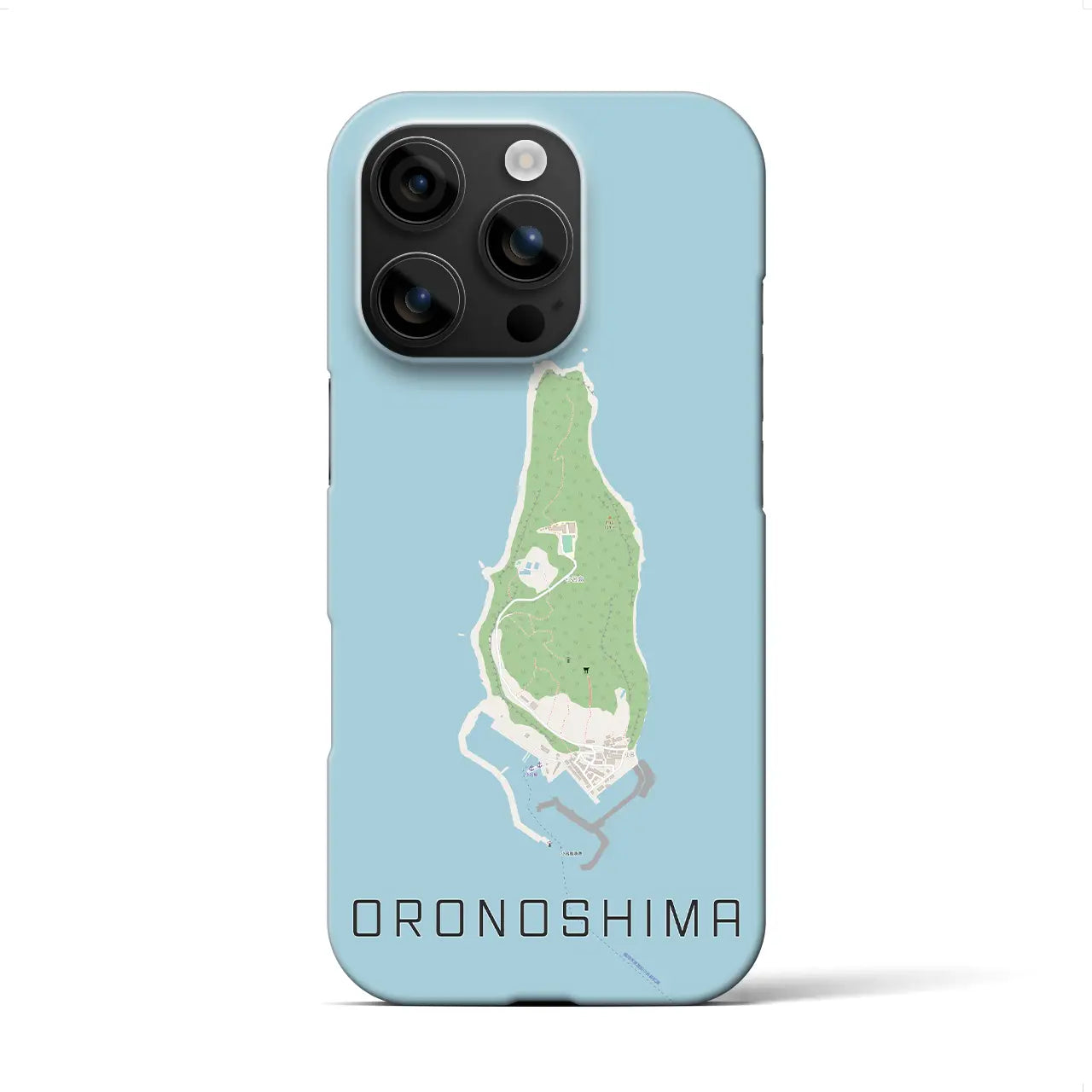 【小呂島(福岡県)】地図柄iPhoneケース(バックカバータイプ)