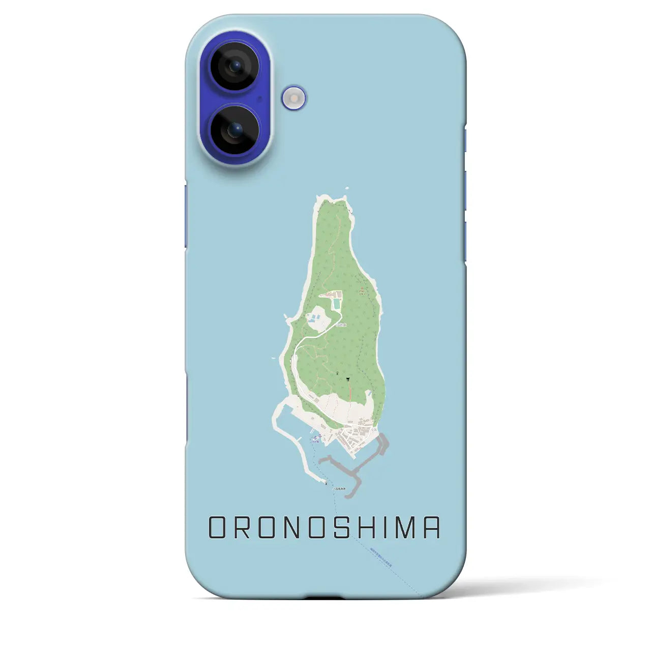 【小呂島(福岡県)】地図柄iPhoneケース(バックカバータイプ)ナチュラル・iPhone 16 Pro Max 用