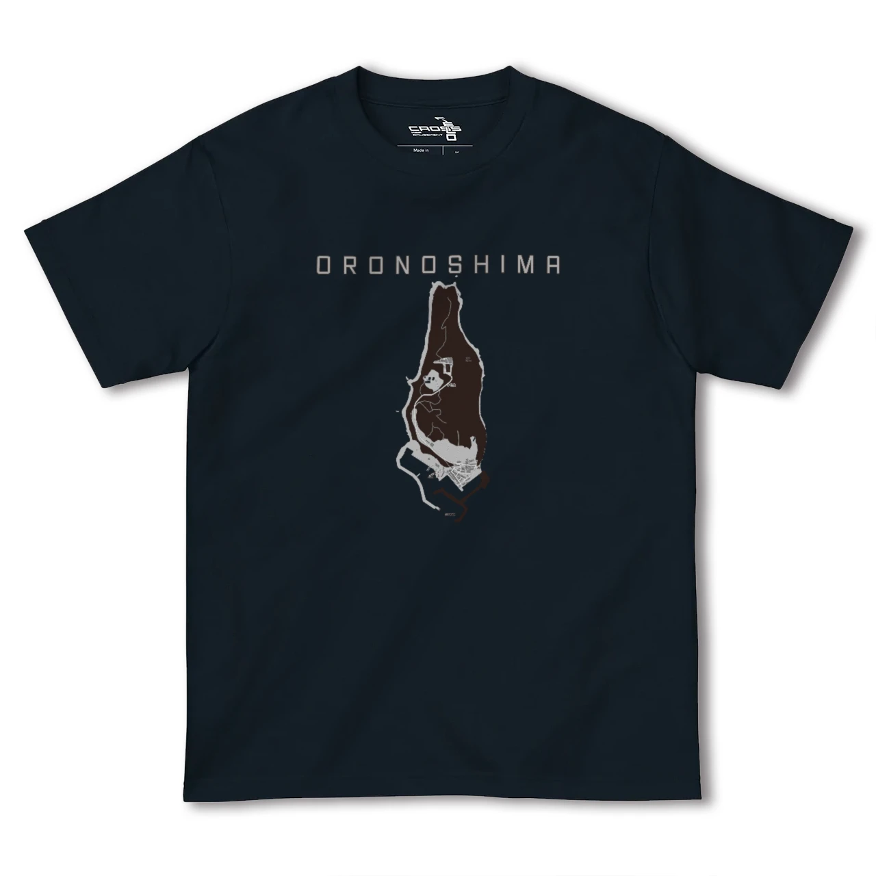 【小呂島(福岡県)】地図柄ヘビーウェイトTシャツ