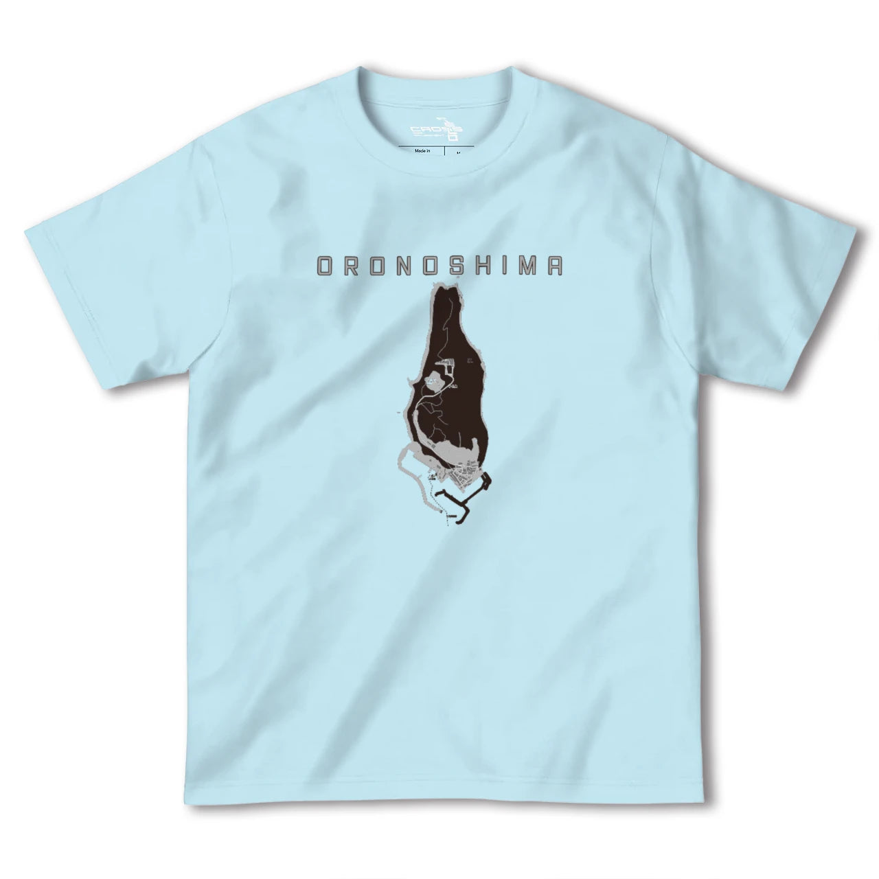 【小呂島(福岡県)】地図柄ヘビーウェイトTシャツ