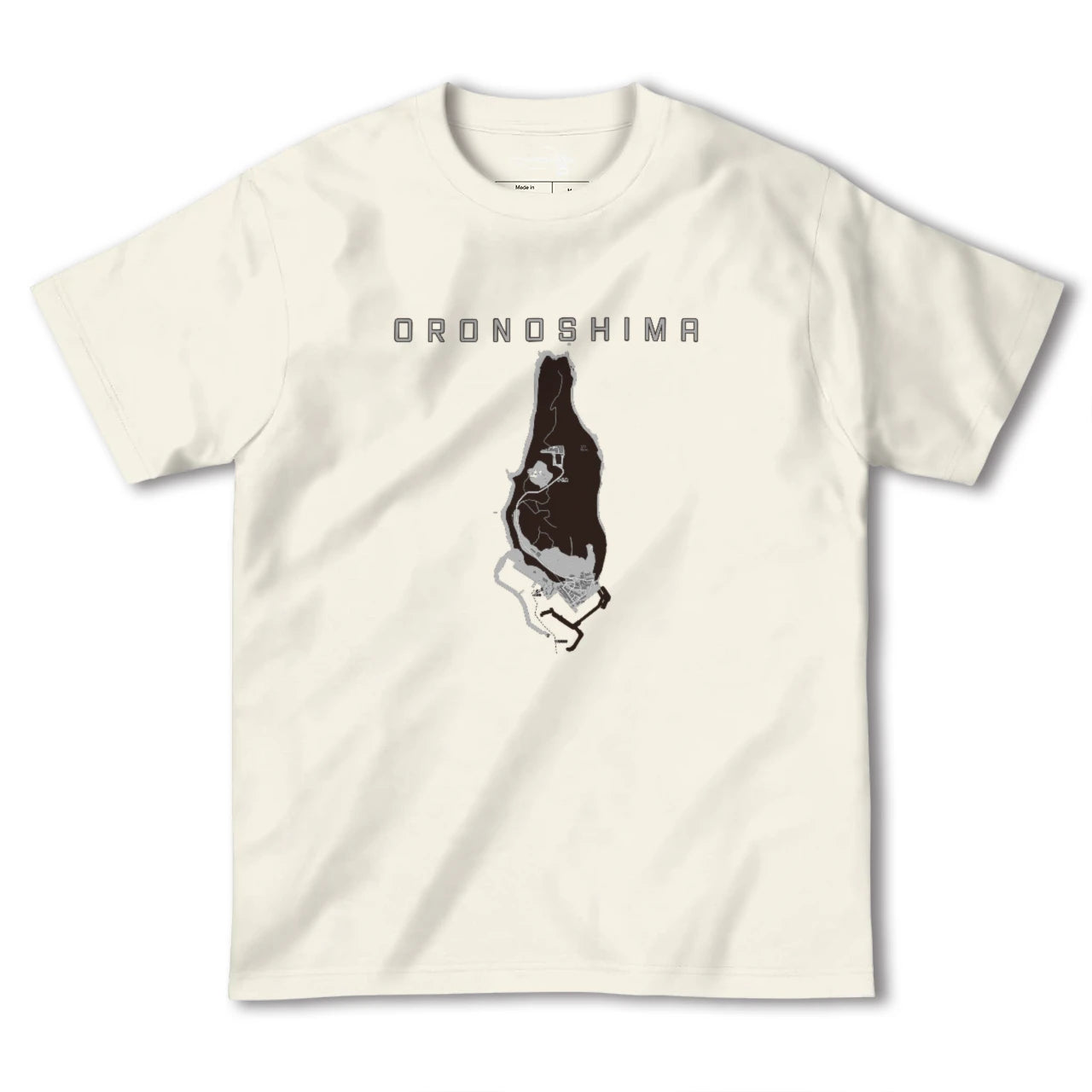 【小呂島(福岡県)】地図柄ヘビーウェイトTシャツ