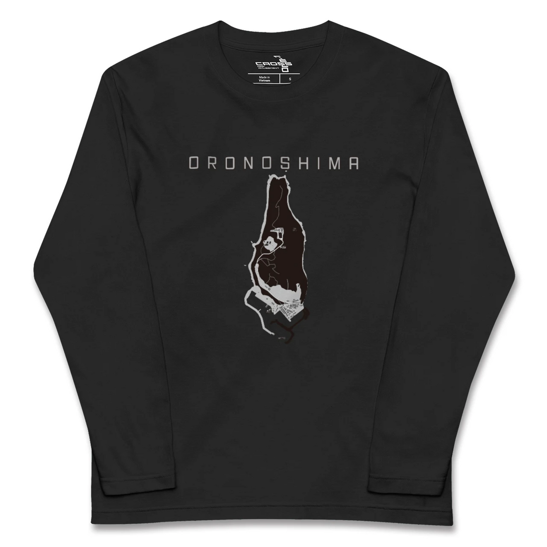 【小呂島(福岡県)】地図柄ロングスリーブTシャツ