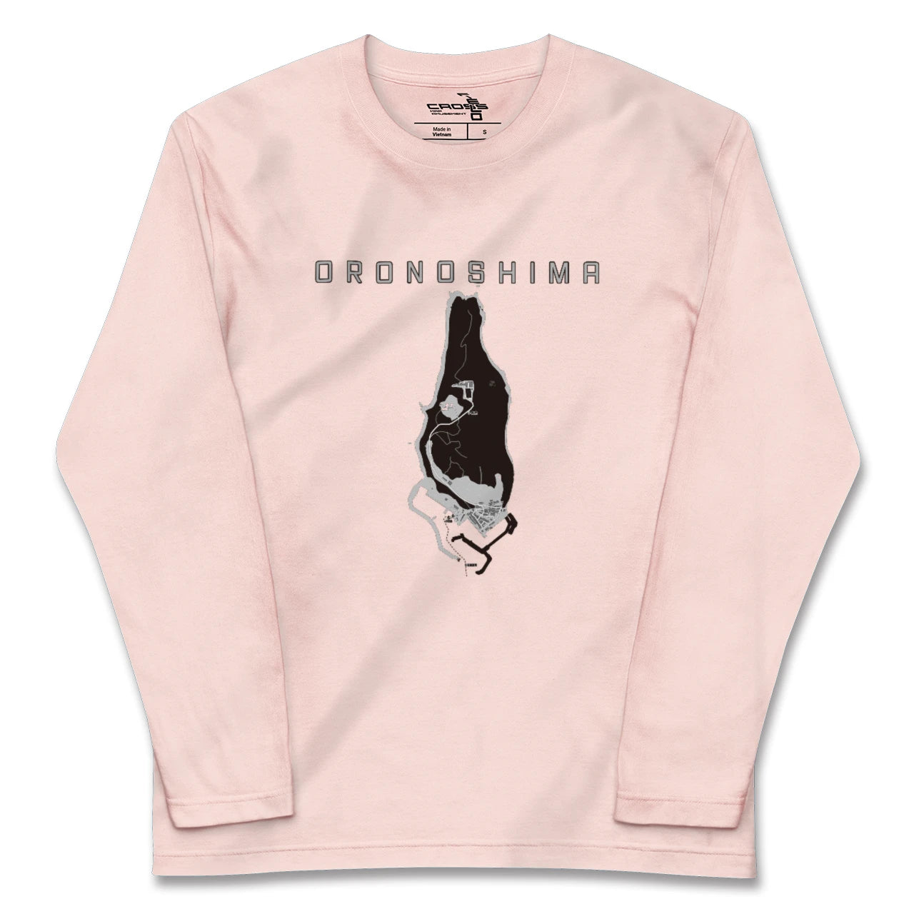 【小呂島(福岡県)】地図柄ロングスリーブTシャツ