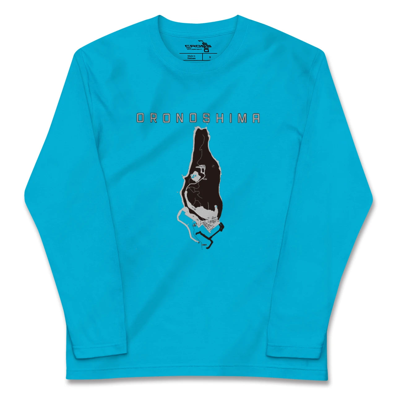 【小呂島(福岡県)】地図柄ロングスリーブTシャツ