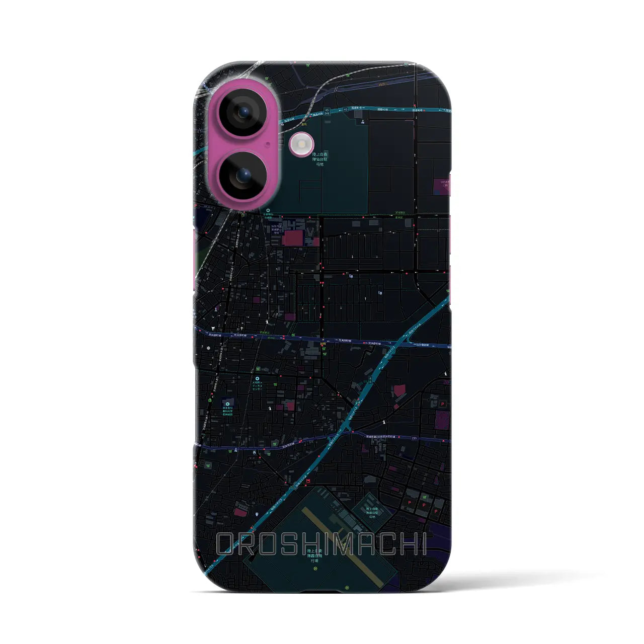 【卸町(宮城県)】地図柄iPhoneケース(バックカバータイプ)