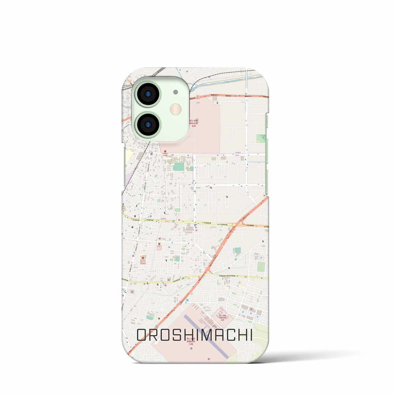 【卸町(宮城県)】地図柄iPhoneケース(バックカバータイプ)