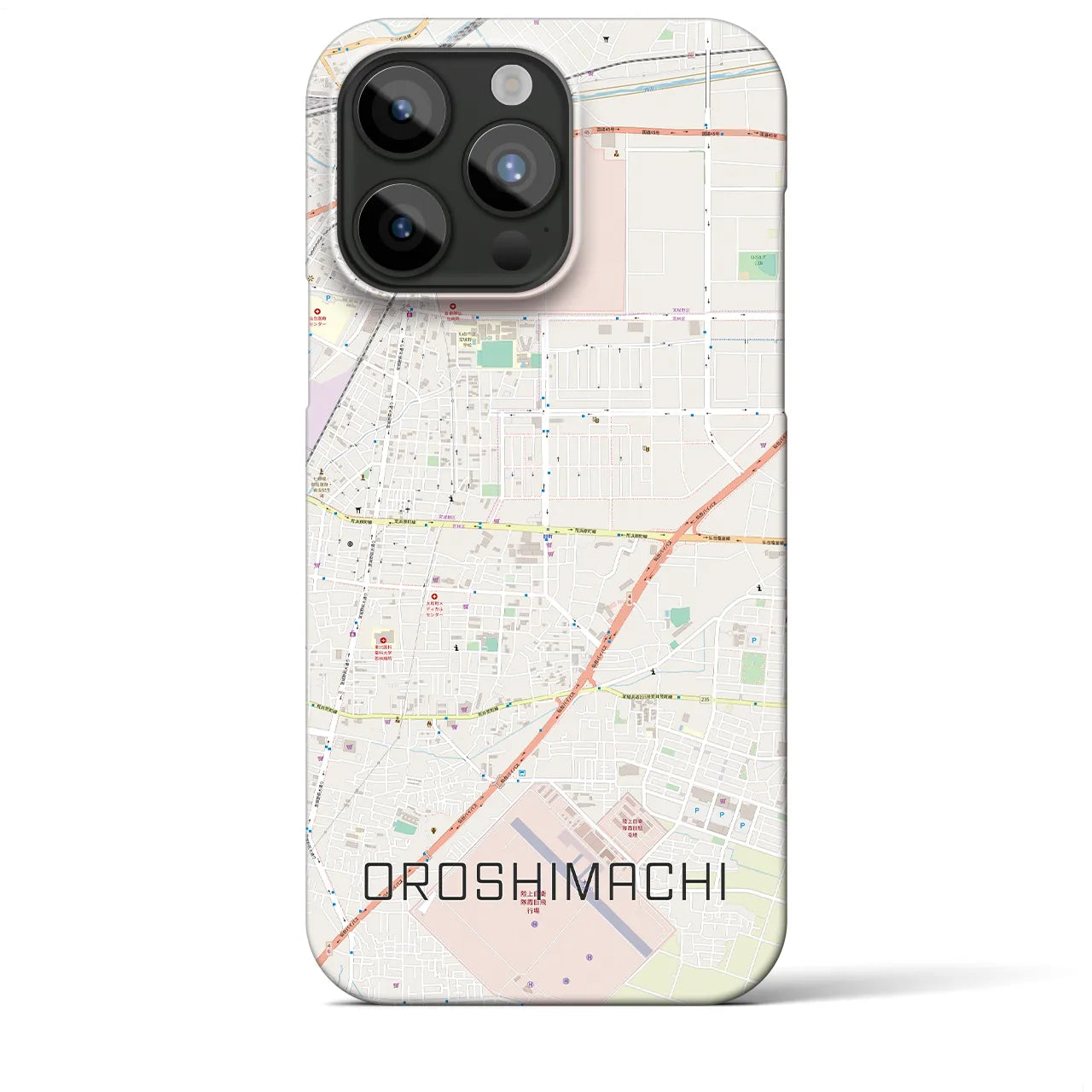 【卸町(宮城県)】地図柄iPhoneケース(バックカバータイプ)