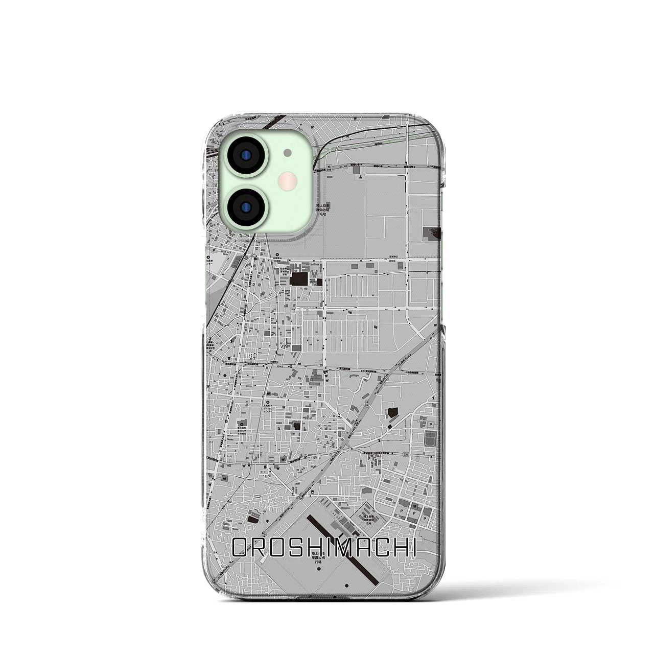 【卸町(宮城県)】地図柄iPhoneケース(クリアタイプ)