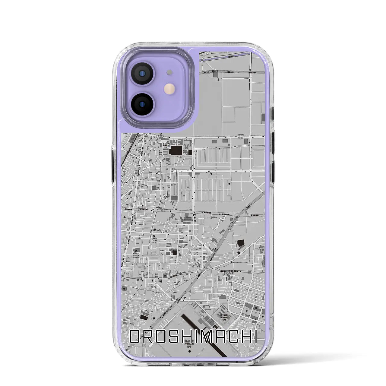 【卸町(宮城県)】地図柄iPhoneケース(MagSafeタイプ)