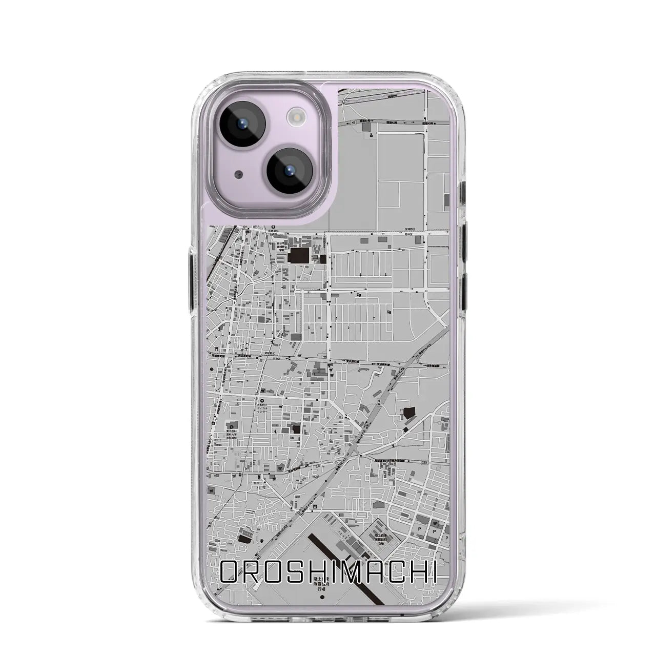 【卸町(宮城県)】地図柄iPhoneケース(MagSafeタイプ)