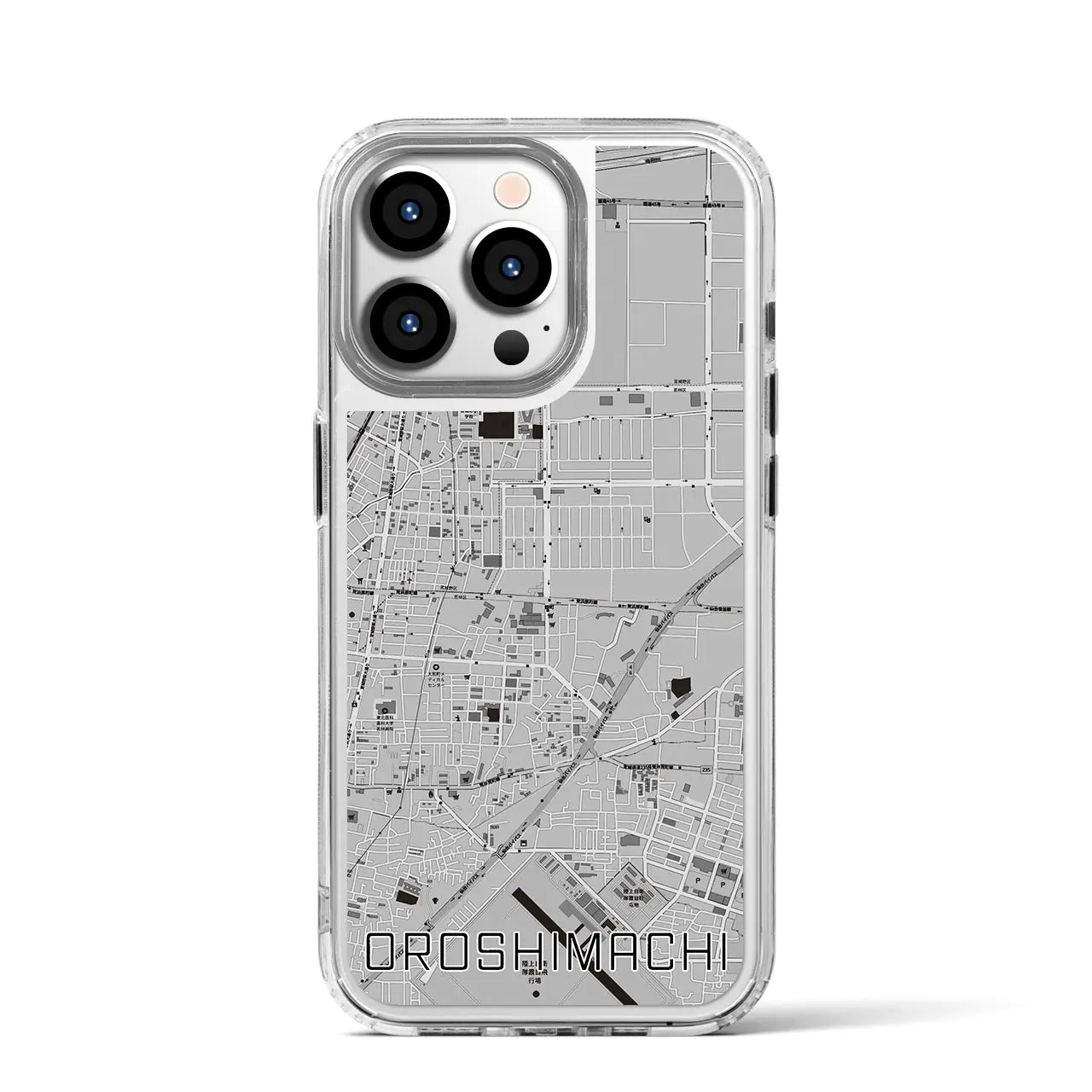 【卸町(宮城県)】地図柄iPhoneケース(MagSafeタイプ)