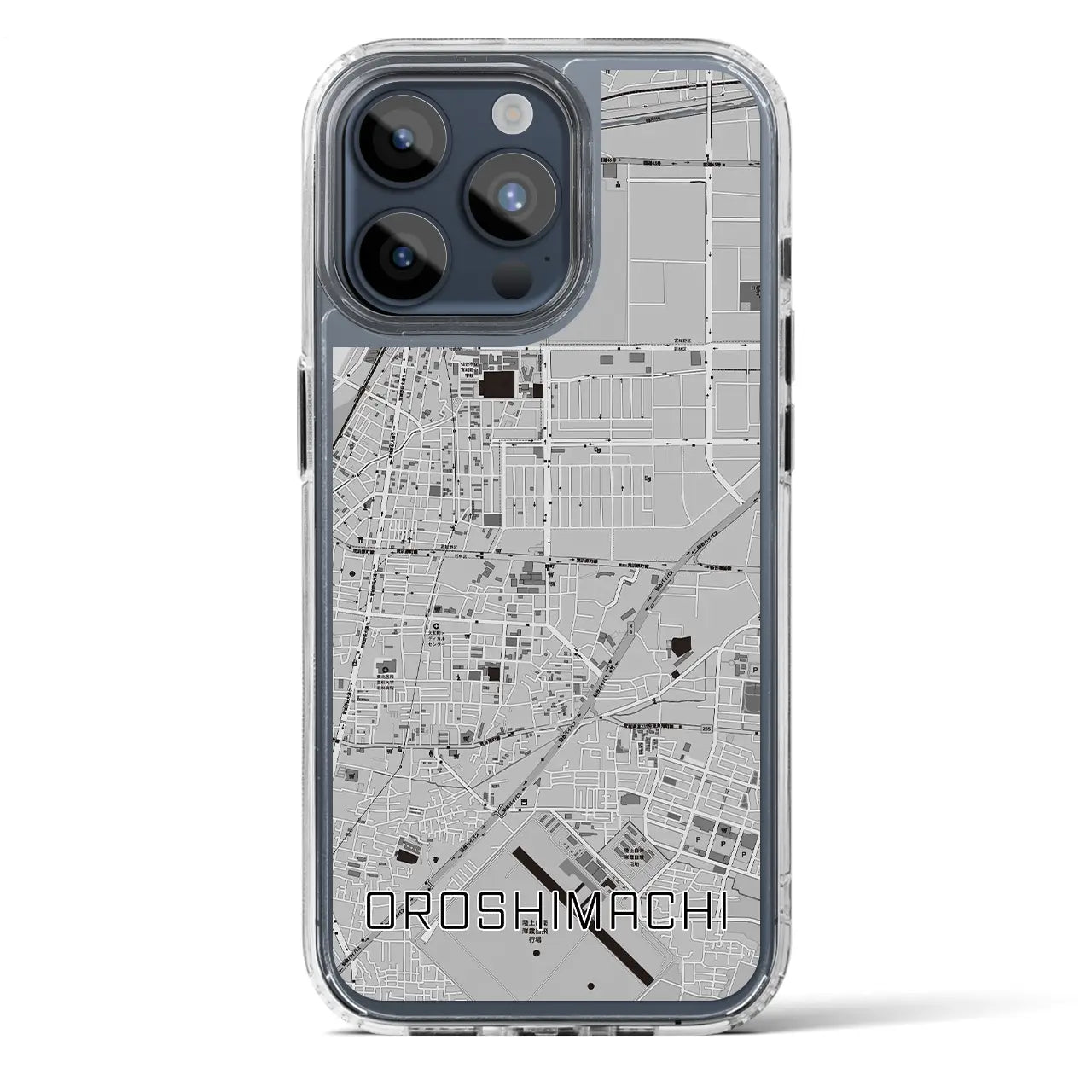 【卸町(宮城県)】地図柄iPhoneケース(MagSafeタイプ)