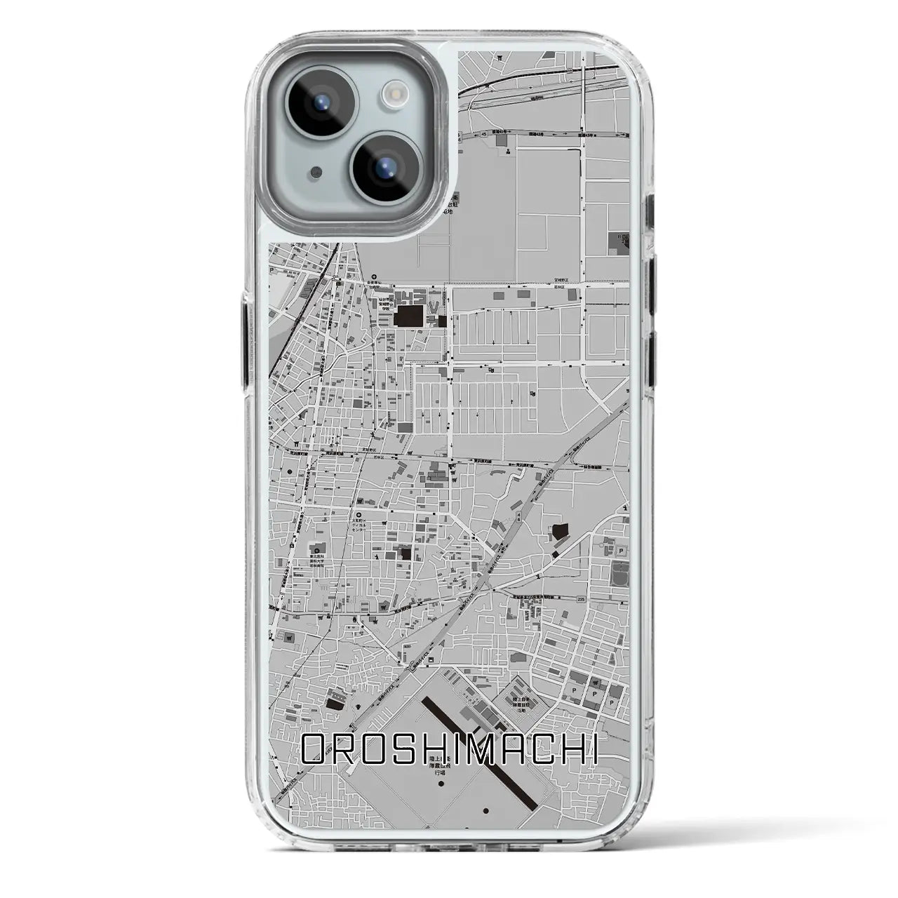 【卸町(宮城県)】地図柄iPhoneケース(MagSafeタイプ)