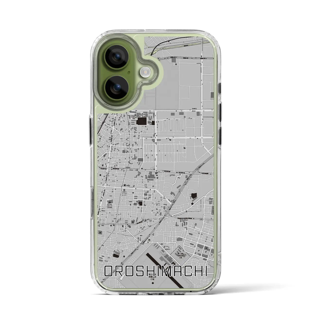 【卸町(宮城県)】地図柄iPhoneケース(MagSafeタイプ)