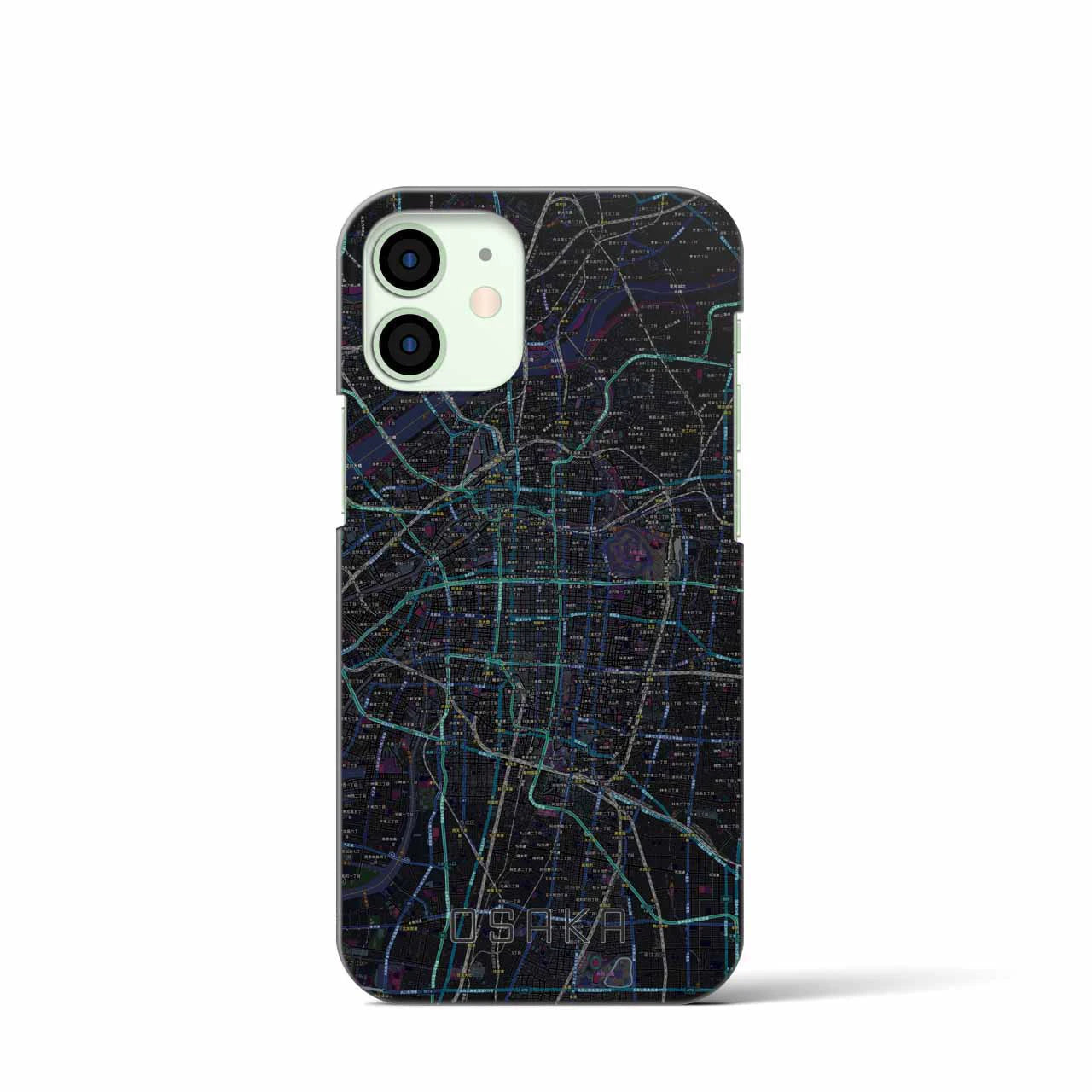 【大阪(大阪府)】地図柄iPhoneケース(バックカバータイプ)
