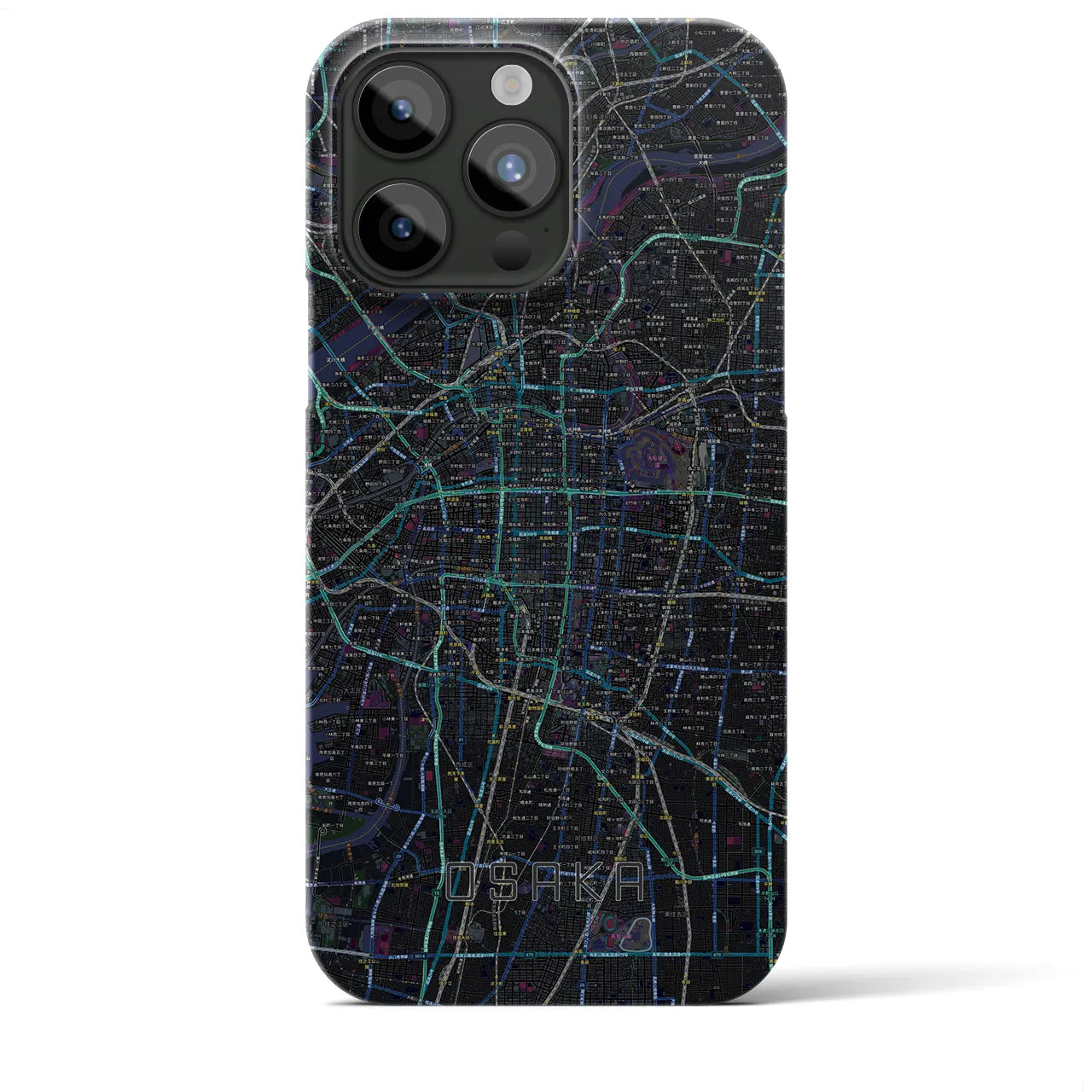 【大阪(大阪府)】地図柄iPhoneケース(バックカバータイプ)