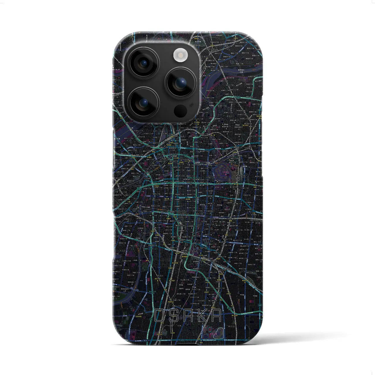 【大阪(大阪府)】地図柄iPhoneケース(バックカバータイプ)