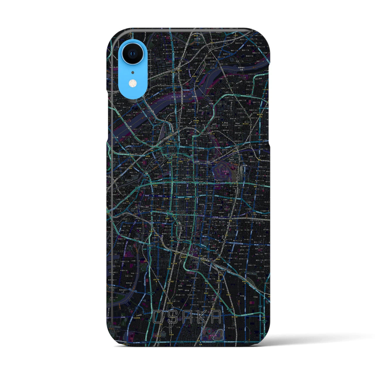 【大阪(大阪府)】地図柄iPhoneケース(バックカバータイプ)