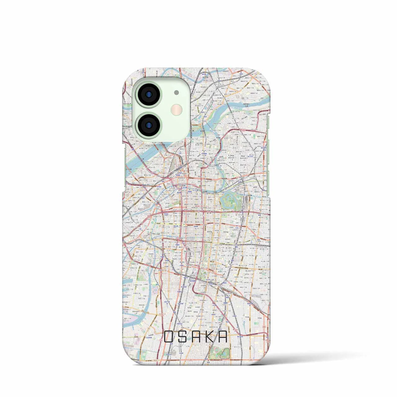 【大阪(大阪府)】地図柄iPhoneケース(バックカバータイプ)