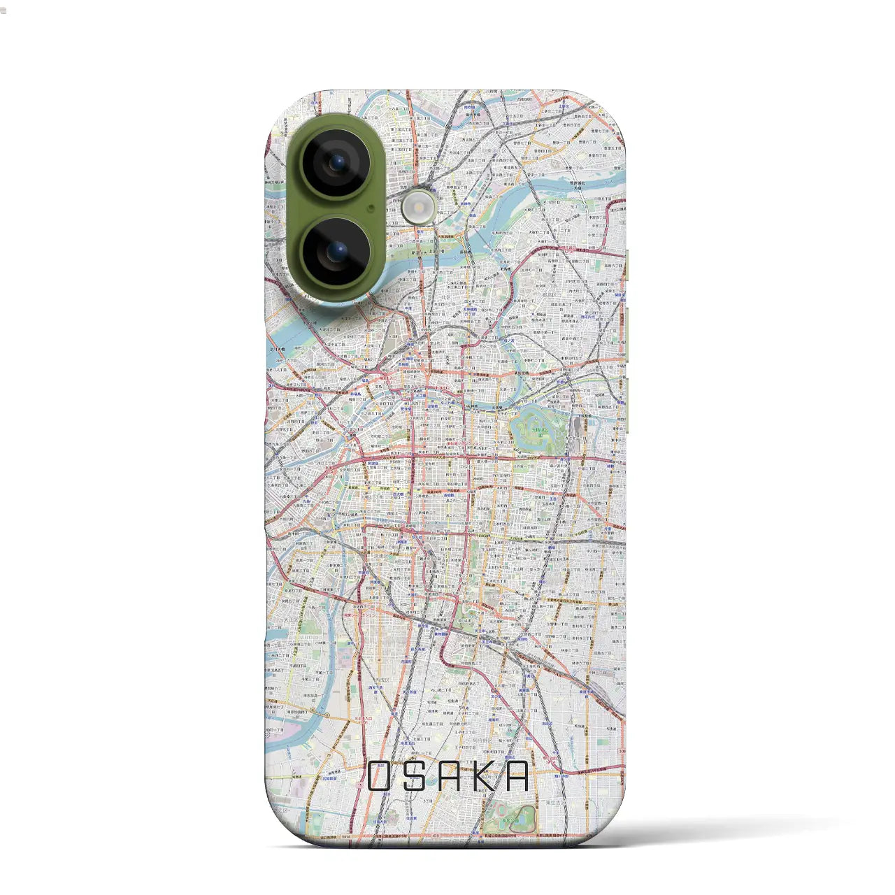 大阪（大阪府）】地図柄iPhoneケース（バックカバータイプ） – クロス
