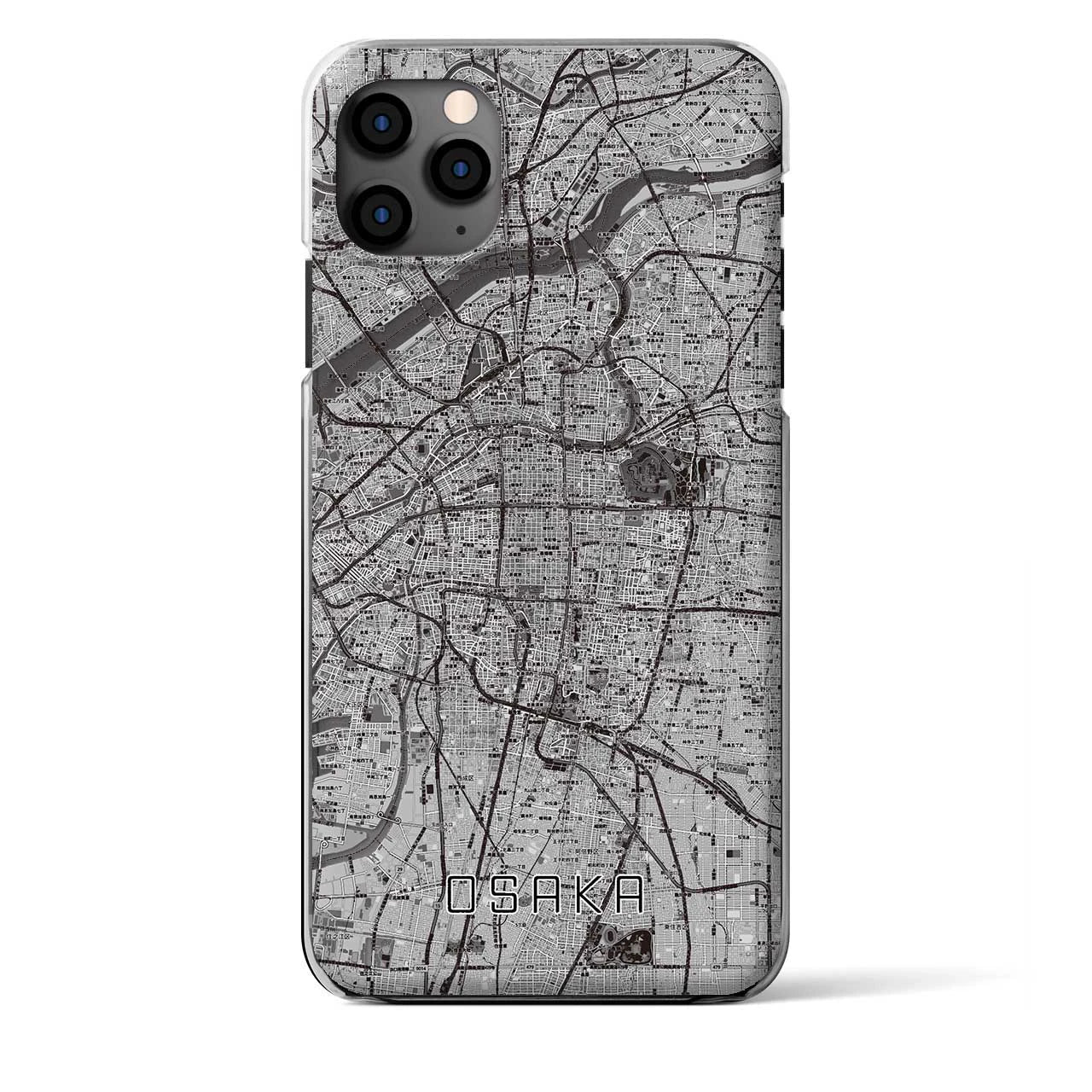 【大阪(大阪府)】地図柄iPhoneケース(クリアタイプ)