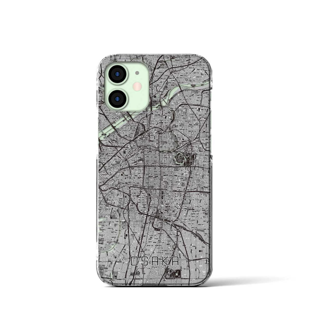 【大阪(大阪府)】地図柄iPhoneケース(クリアタイプ)