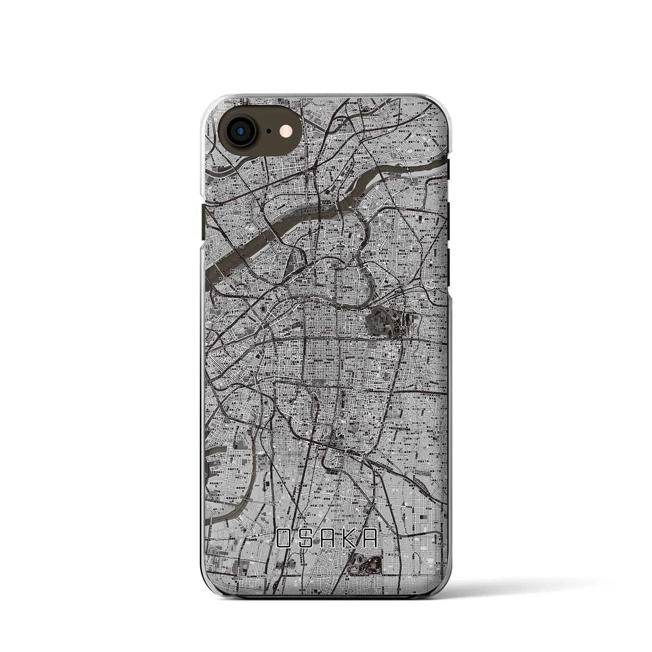 【大阪(大阪府)】地図柄iPhoneケース(クリアタイプ)