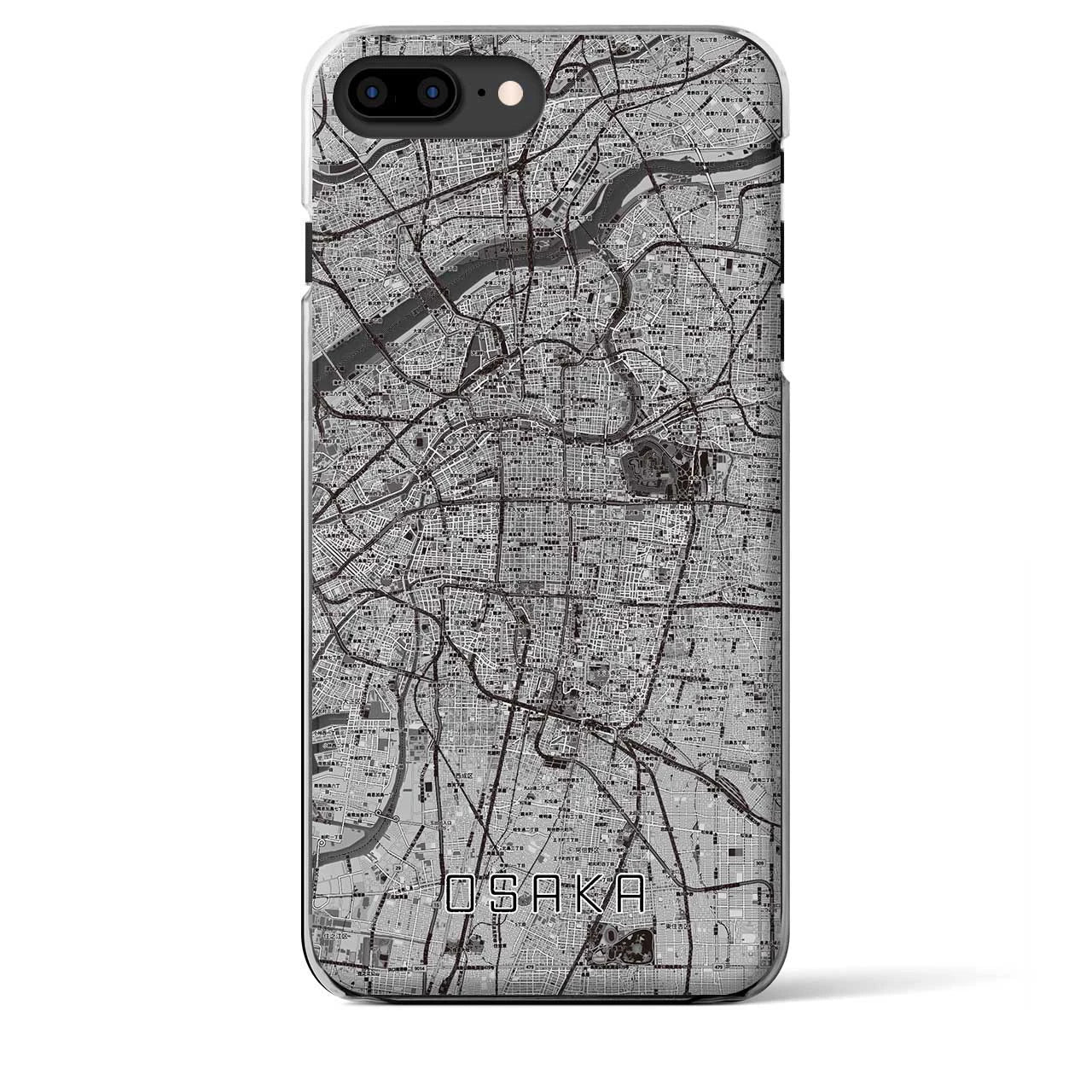 【大阪(大阪府)】地図柄iPhoneケース(クリアタイプ)