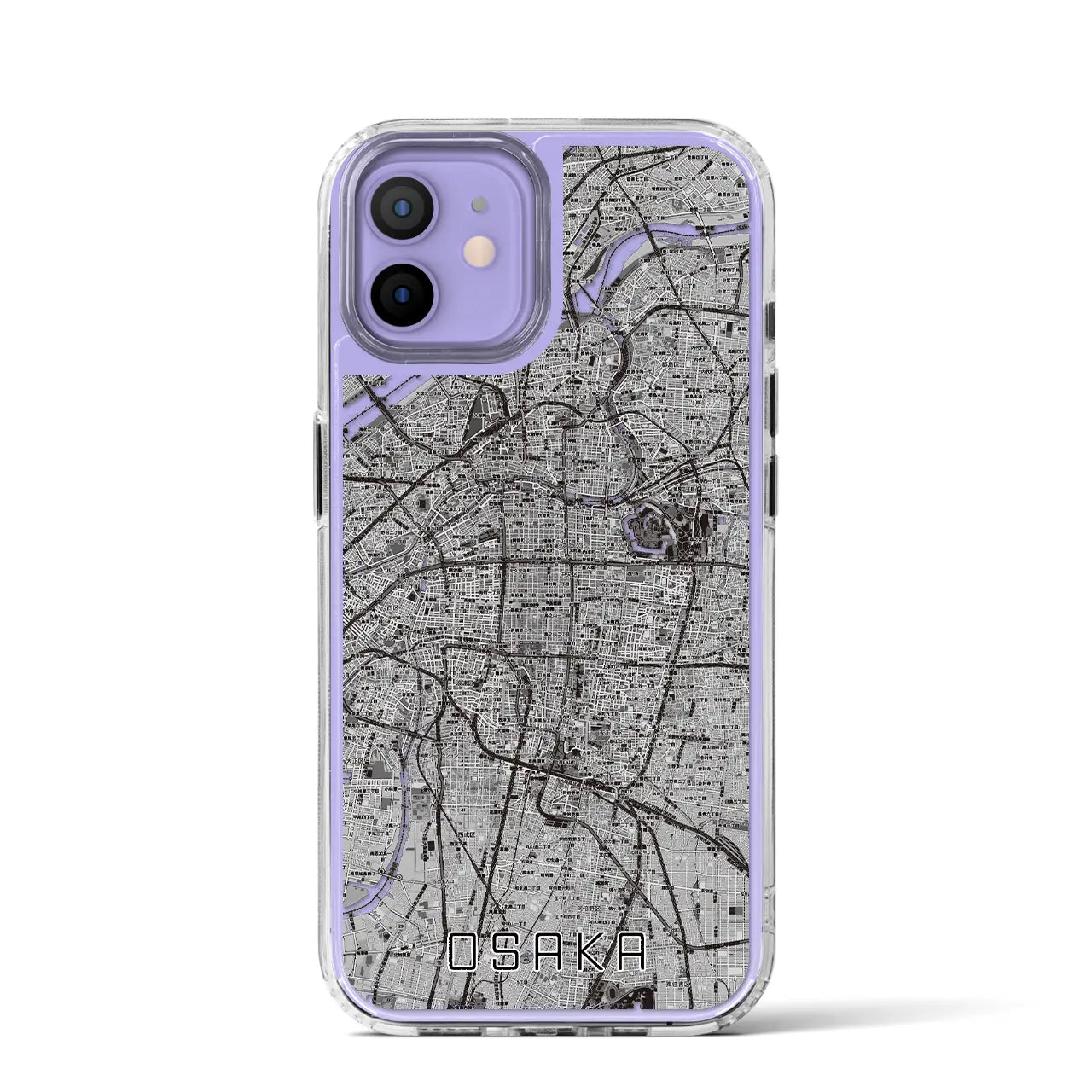 【大阪(大阪府)】地図柄iPhoneケース(MagSafeタイプ)
