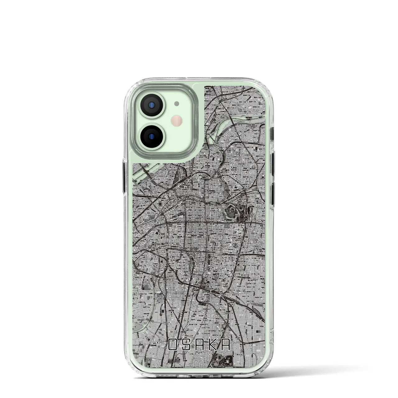 【大阪(大阪府)】地図柄iPhoneケース(MagSafeタイプ)