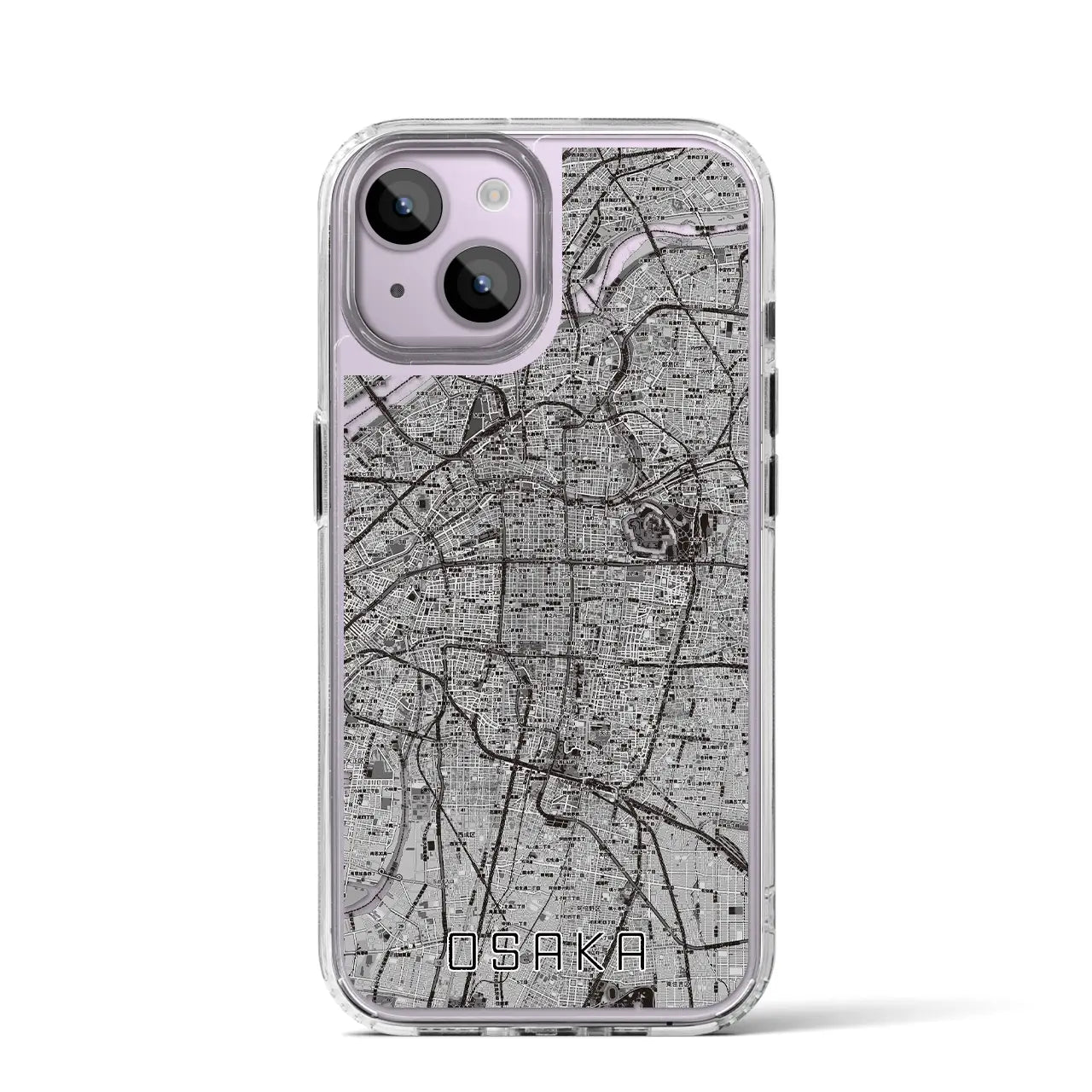 【大阪(大阪府)】地図柄iPhoneケース(MagSafeタイプ)