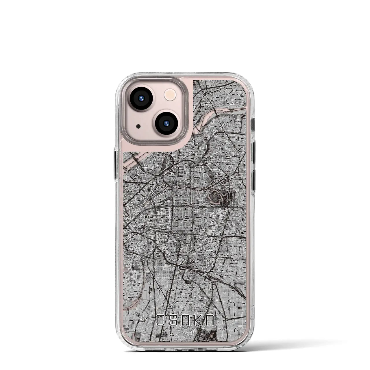 【大阪(大阪府)】地図柄iPhoneケース(MagSafeタイプ)