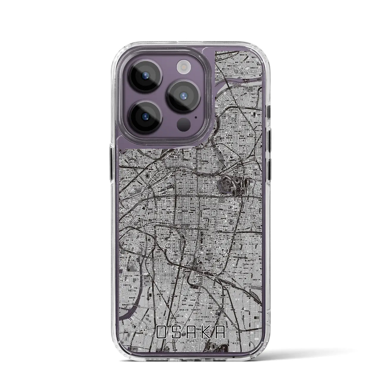 【大阪(大阪府)】地図柄iPhoneケース(MagSafeタイプ)