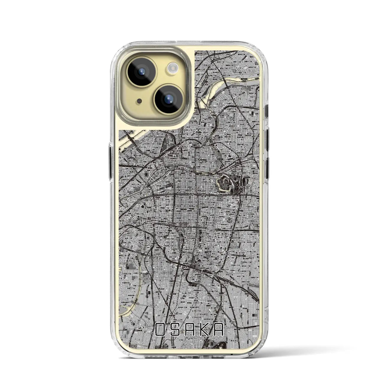 【大阪(大阪府)】地図柄iPhoneケース(MagSafeタイプ)