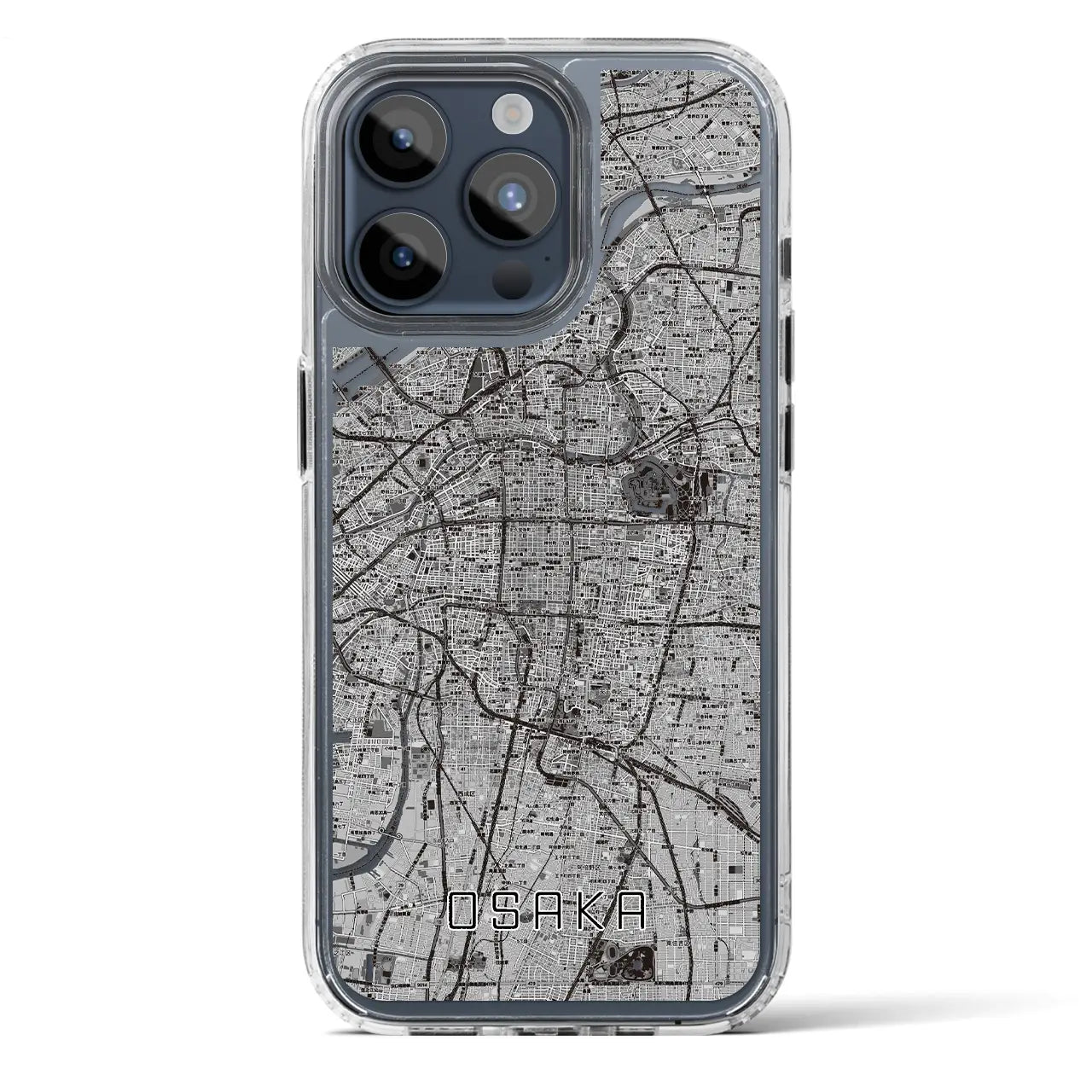 【大阪(大阪府)】地図柄iPhoneケース(MagSafeタイプ)