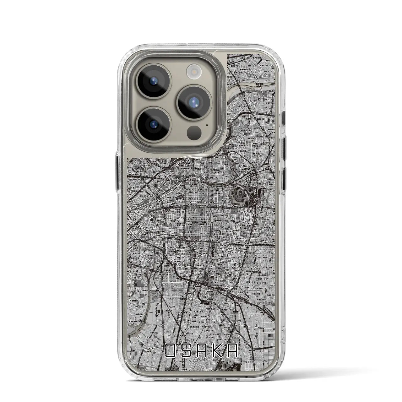 【大阪(大阪府)】地図柄iPhoneケース(MagSafeタイプ)