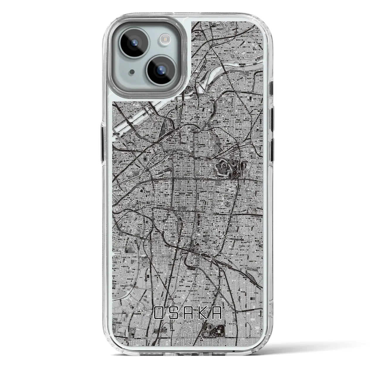 【大阪(大阪府)】地図柄iPhoneケース(MagSafeタイプ)