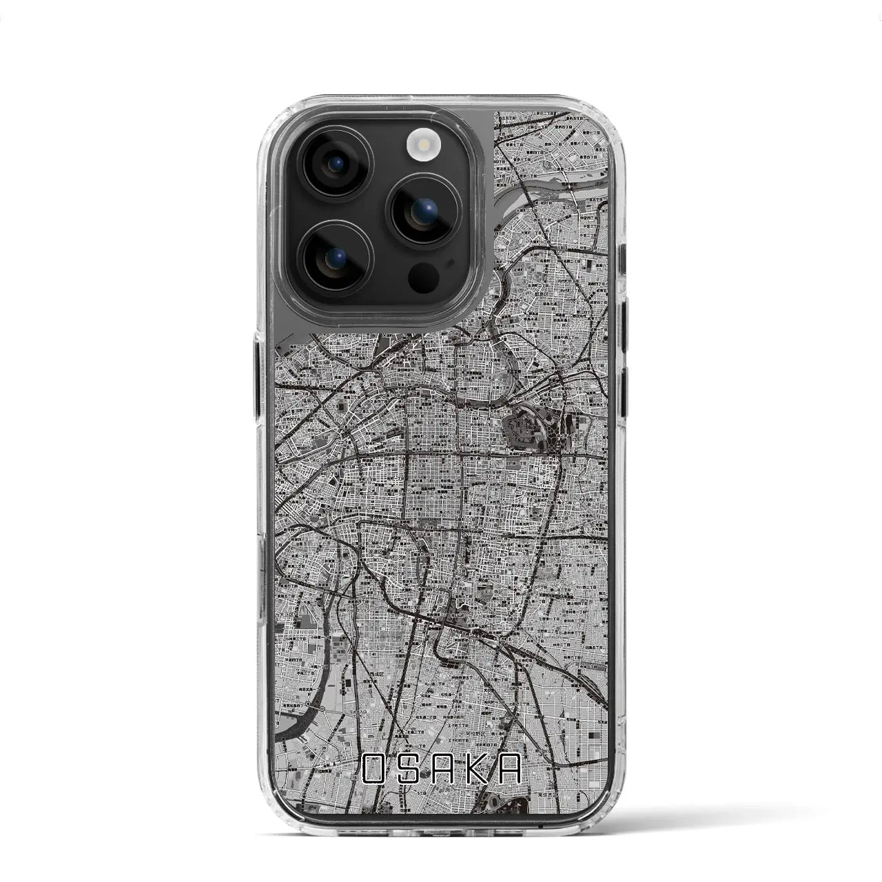 【大阪(大阪府)】地図柄iPhoneケース(MagSafeタイプ)