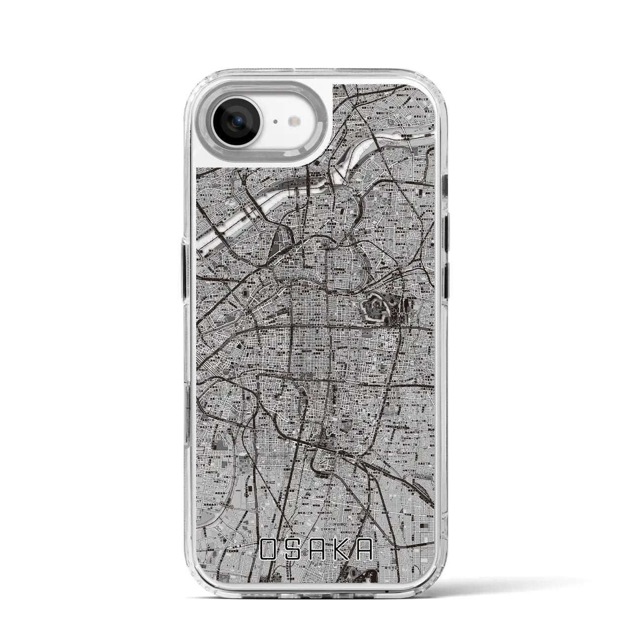 【大阪(大阪府)】地図柄iPhoneケース(MagSafeタイプ)