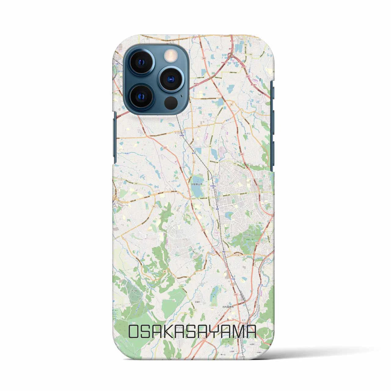 【大阪狭山(大阪府)】地図柄iPhoneケース(バックカバータイプ)