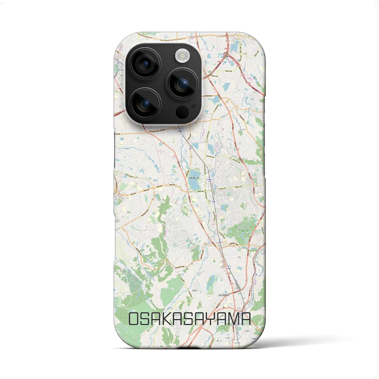 【大阪狭山(大阪府)】地図柄iPhoneケース(バックカバータイプ)