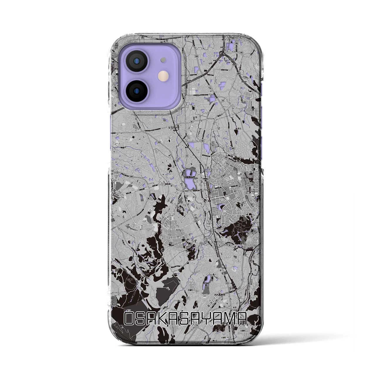 【大阪狭山(大阪府)】地図柄iPhoneケース(クリアタイプ)